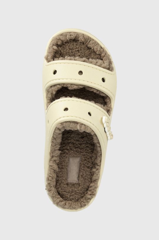 телесен Пантофи Crocs Classic Cozzzy Sandal