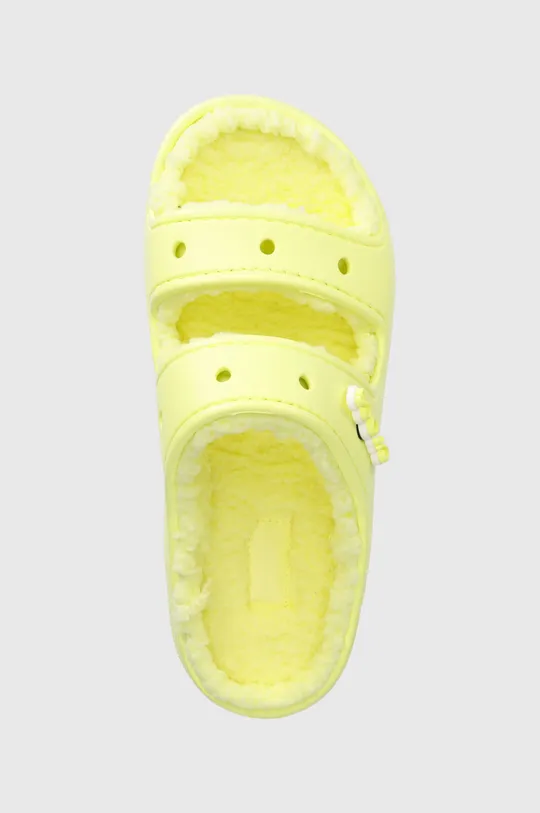 żółty Crocs klapki Classic Cozzzy Sandal