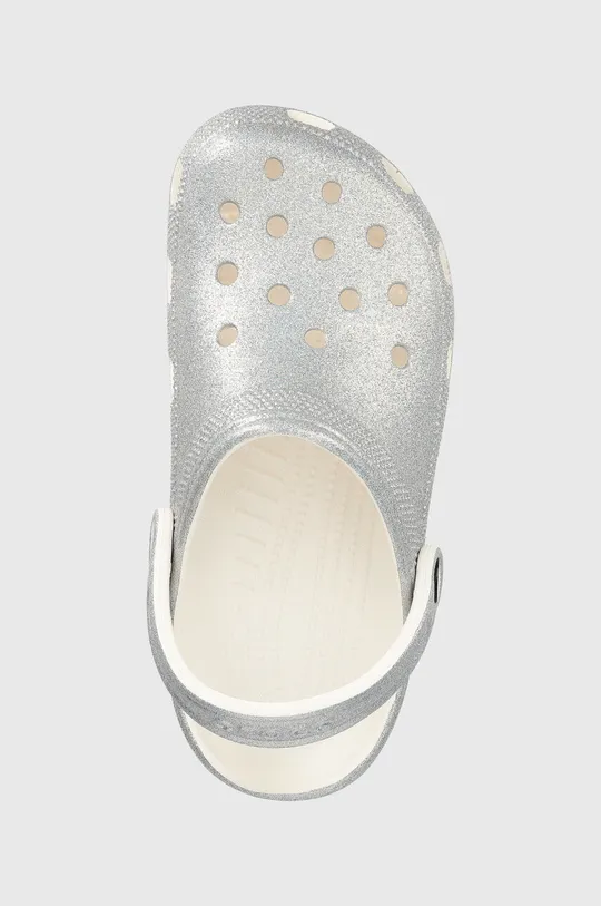 срібний Шльопанці Crocs Classic Glitter II Clog