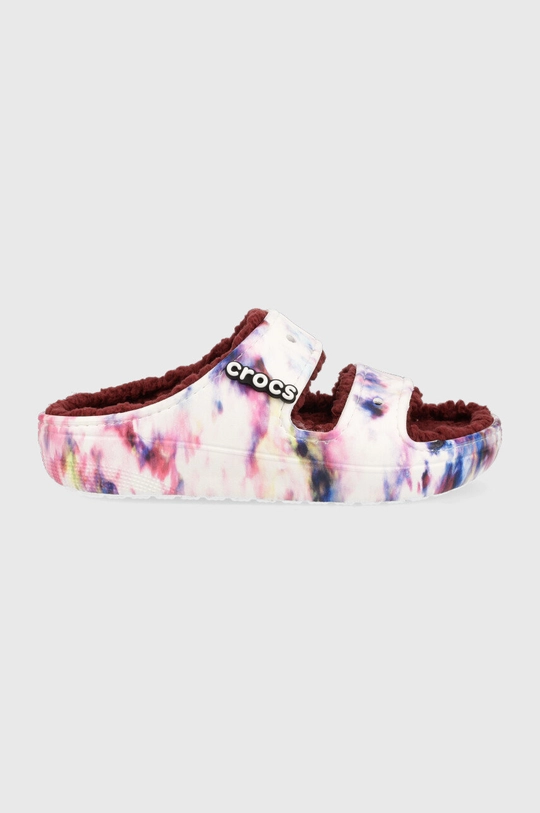 барвистий Шльопанці Crocs Classic Cozzzy Tie Dye Sandal Жіночий