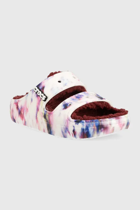 Шльопанці Crocs Classic Cozzzy Tie Dye Sandal барвистий