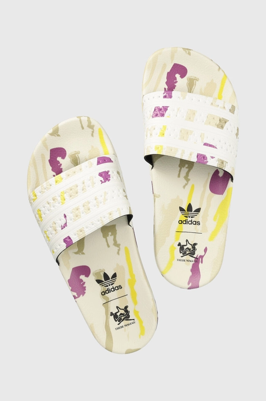 beżowy adidas Originals klapki Adilette x Thebe Magugu Damski