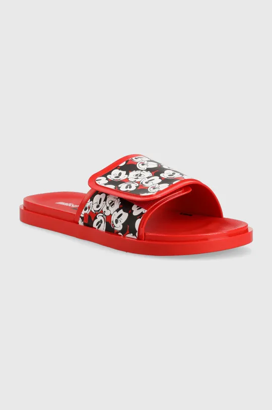 Melissa ciabatte slide Brave + Mickey Mouse Ad rosso