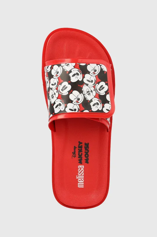 rosso Melissa ciabatte slide Brave + Mickey Mouse Ad