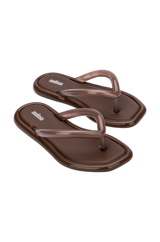 καφέ Σαγιονάρες Melissa Airbubble Flip Flop Ad Γυναικεία