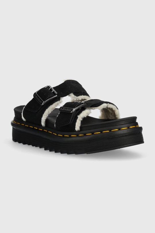 Dr. Martens suede sliders Myles black