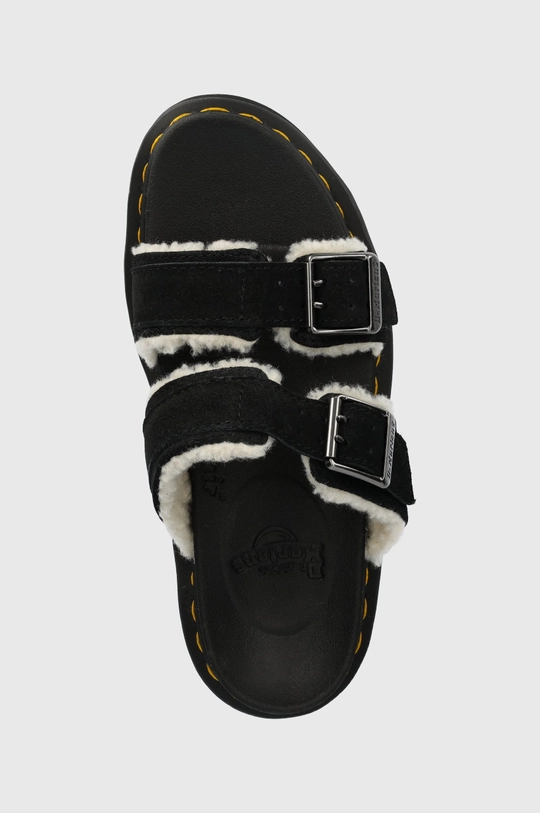 czarny Dr. Martens klapki zamszowe Myles