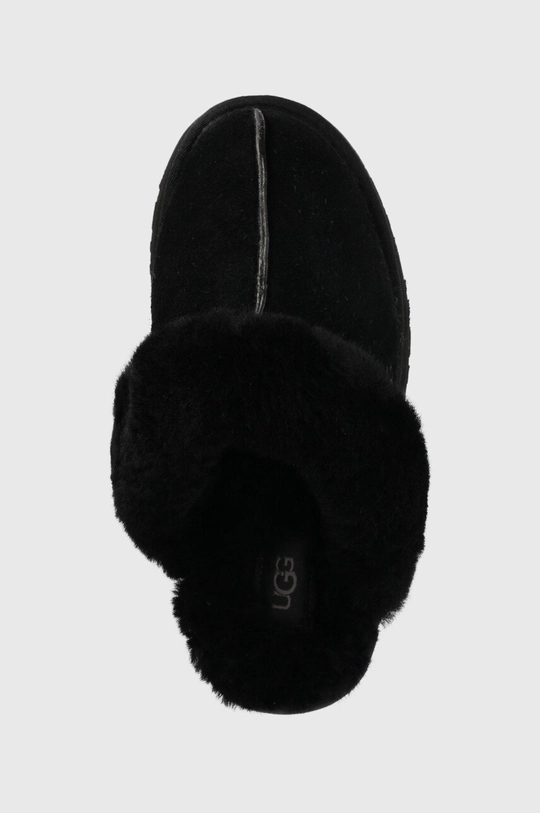 black UGG leather slippers W Disquette