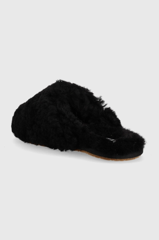 UGG wool slippers W Maxi Curly Slide  Uppers: Wool Inside: Textile material, Wool Outsole: Synthetic material