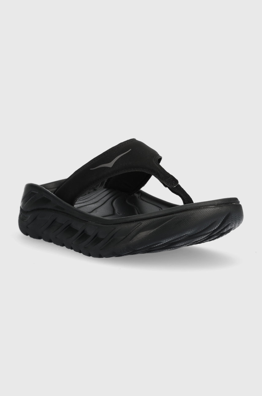 Hoka One One flip flops Ora Recovery Flip black