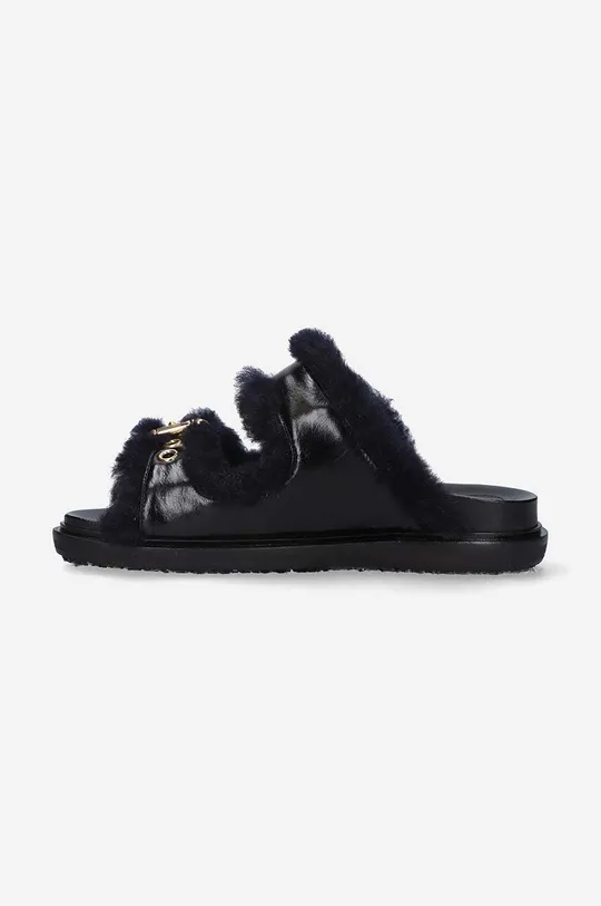 Marni leather sliders Fussbett Shoe  Uppers: Natural leather Inside: Natural fur, Natural leather Outsole: Synthetic material