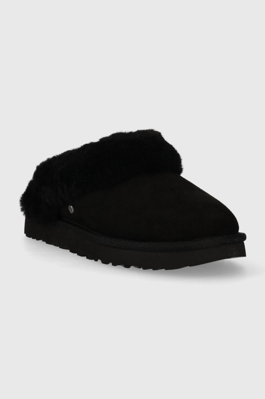 Semišové papuče UGG Classic Slipper II 1130876 BLK černá