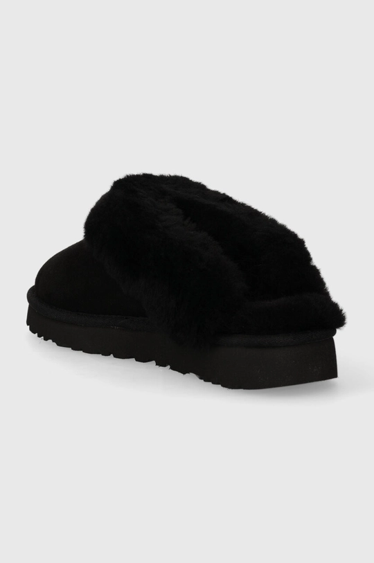 UGG velúr papucs Classic Slipper II 113876 BLK  Szár: gyapjú,  szarvasbőr Belseje: gyapjú Talp: szintetikus anyag