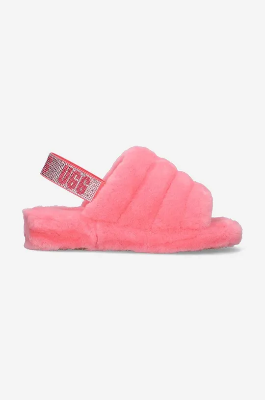 pink UGG wool slippers Fluff Yeah Bling Women’s