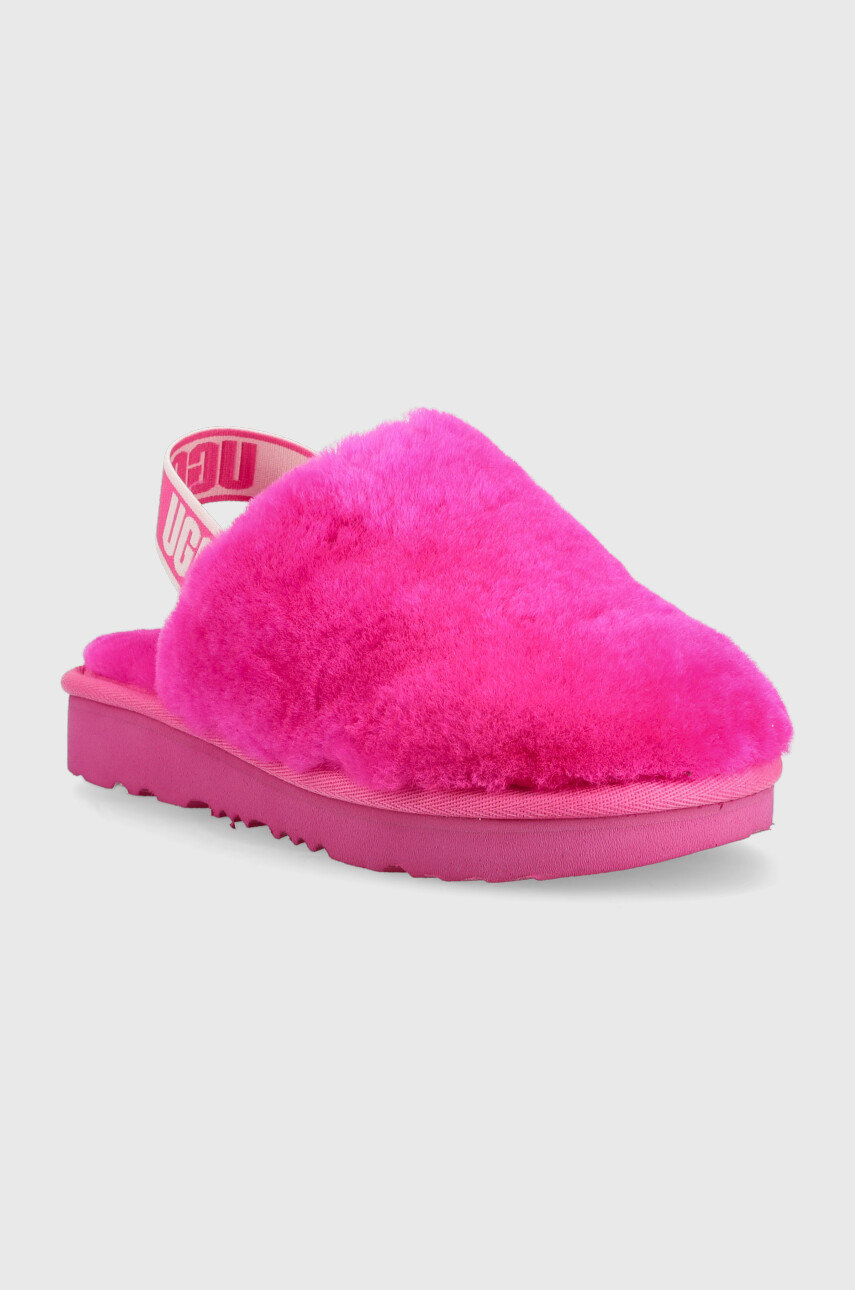 UGG papuci de lana pentru copii fucsie