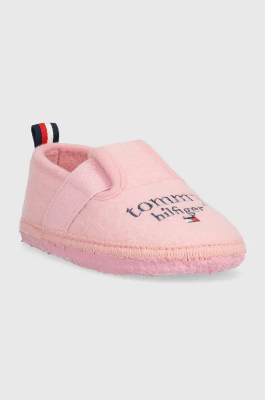 Dětské papuče Tommy Hilfiger růžová