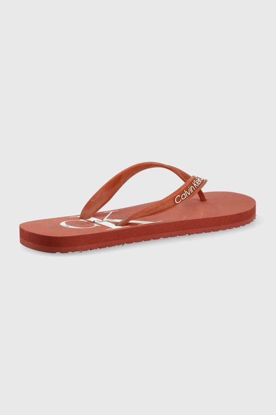 Žabky Calvin Klein Jeans Beach Sandal Monogram červená