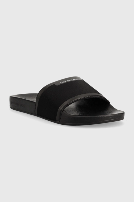 Natikači Calvin Klein Jeans Slide Neoprene črna