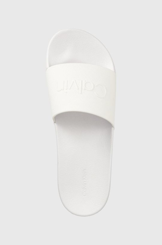 biały Calvin Klein klapki Pool Slide