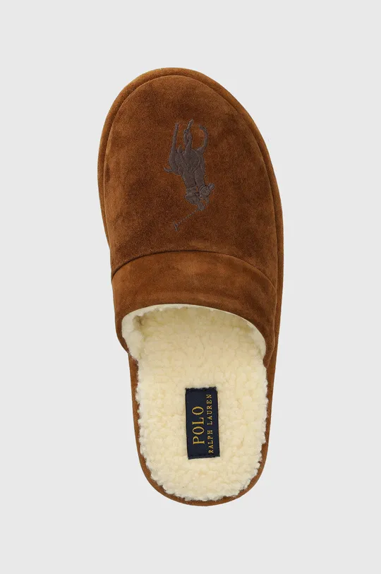 hnedá Semišové papuče Polo Ralph Lauren Irving