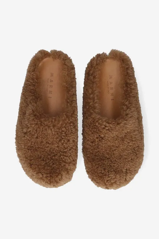 brown Marni sliders Sabot