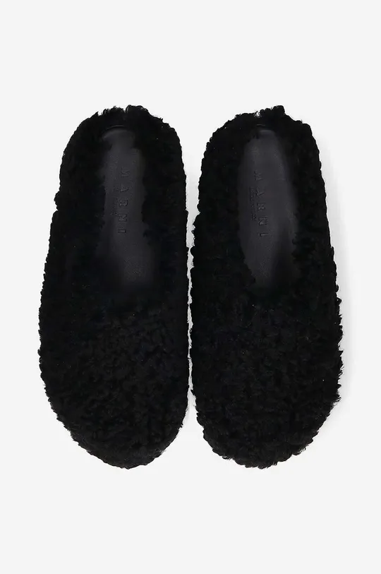 negru Marni papuci de lână Sabot
