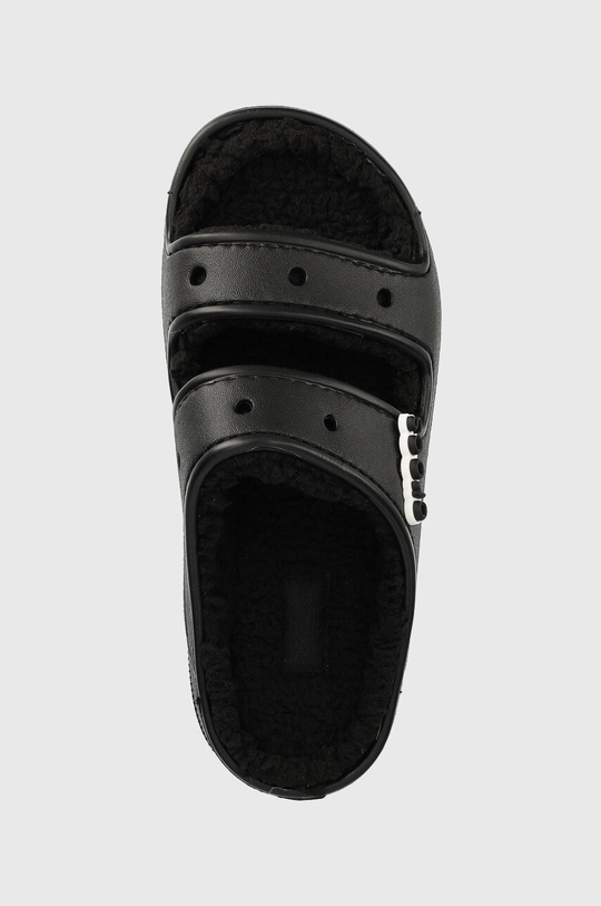 black Crocs sliders Classic Cozzzy Sandal