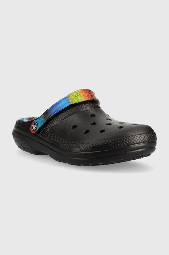 Crocs slippers Classic Lined Spray Dye Clog black