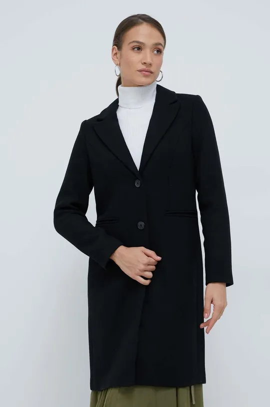 μαύρο Παλτό από μείγμα μαλλιού Vero Moda Γυναικεία