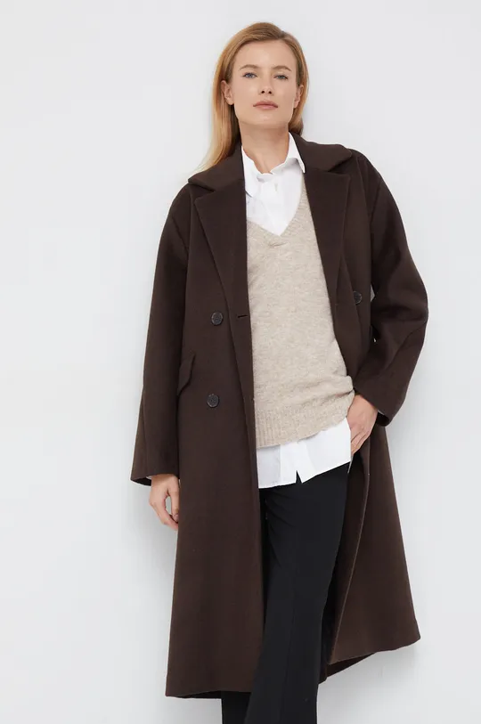 коричневый Шерстяное пальто Selected Femme Женский