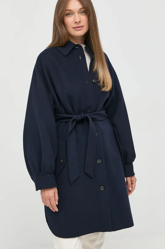 σκούρο μπλε Μάλλινο παλτό Weekend Max Mara Γυναικεία
