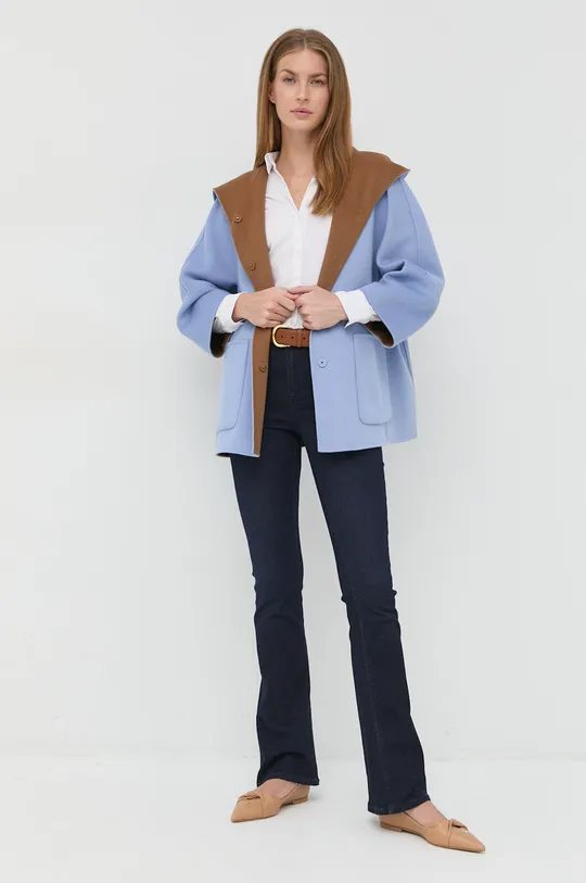 πολύχρωμο Μάλλινο παλτό διπλής όψης Weekend Max Mara Γυναικεία