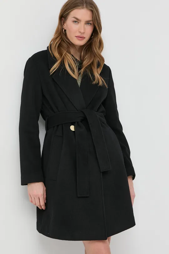 čierna Vlnený kabát Armani Exchange