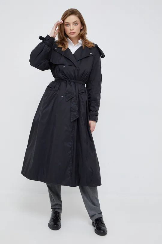 fekete Emporio Armani kabát Női