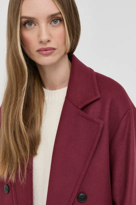 burgundské Vlnený kabát Twinset