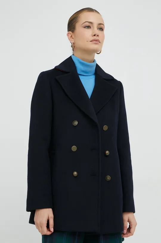 тёмно-синий Пальто с примесью шерсти MAX&Co. Женский