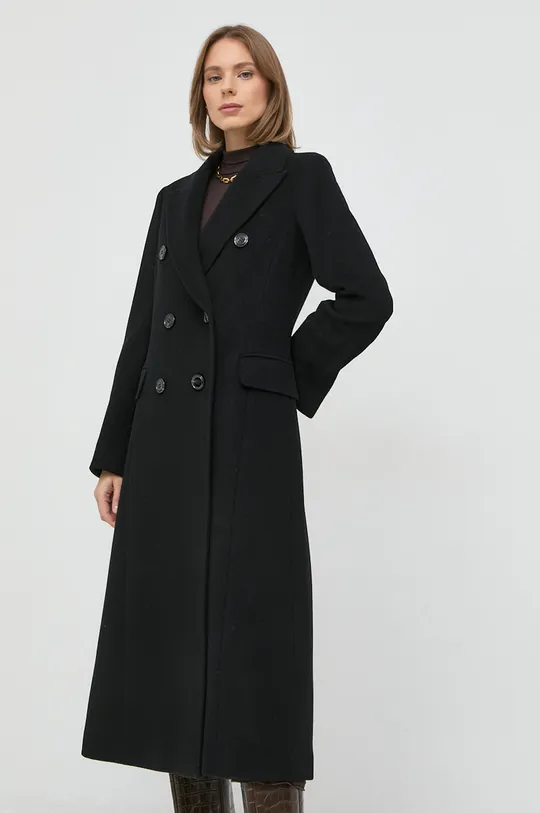 čierna Vlnený kabát MAX&Co. Dámsky