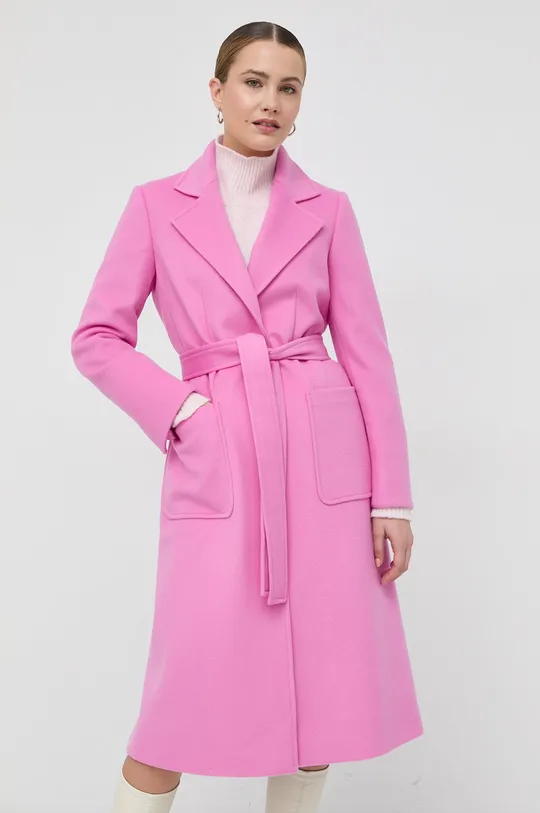 ροζ Μάλλινο παλτό MAX&Co.