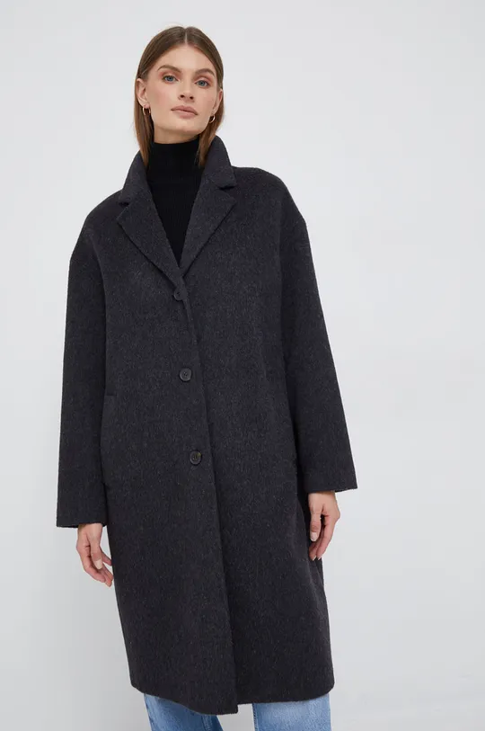 Шерстяное пальто Calvin Klein  Основной материал: 65% Альпака, 20% Полиакрил, 15% Шерсть Подкладка: 100% Вискоза
