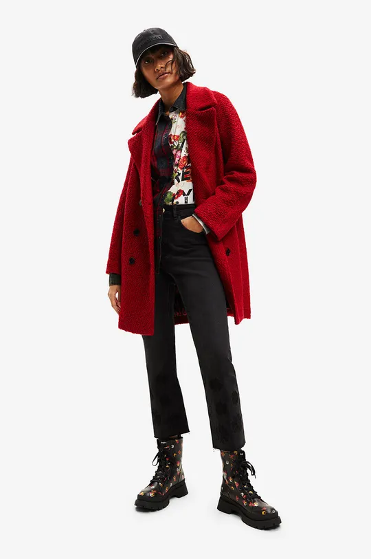 Παλτό Desigual κόκκινο