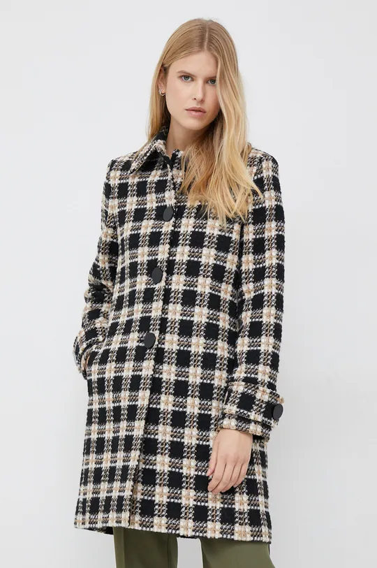 nero Sisley cappotto con aggiunta di lana Donna