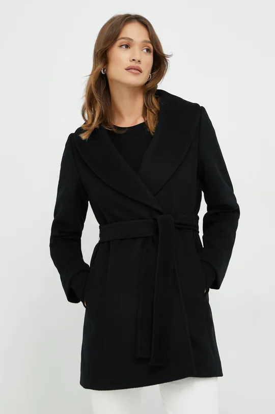 μαύρο Μάλλινο παλτό Pennyblack Γυναικεία