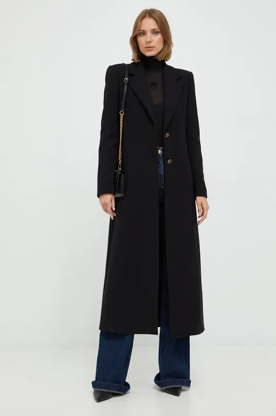 čierna Vlnený kabát Pinko Dámsky