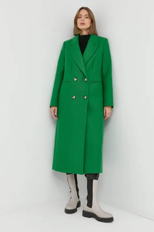 πράσινο Μάλλινο παλτό Ivy Oak Γυναικεία