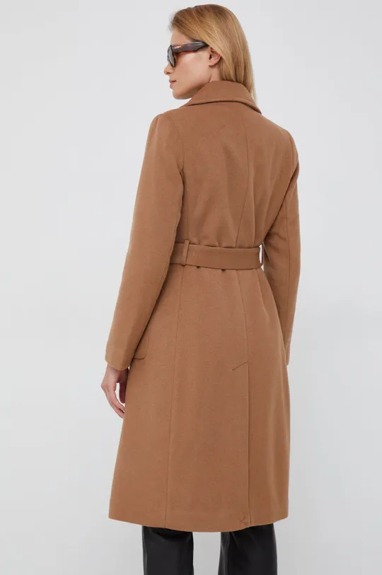 Vlněný kabát Lauren Ralph Lauren  60% Bavlna, 30% Polyester, 5% Jiný materiál, 5% Kašmír