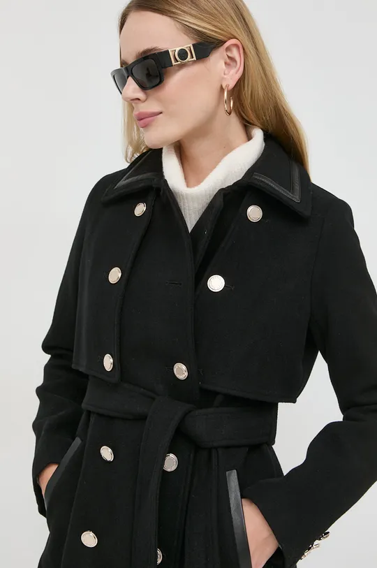 μαύρο Μάλλινο παλτό Morgan