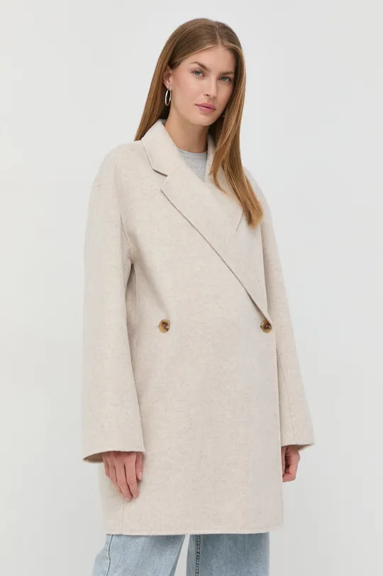 beige By Malene Birger cappotto in lana Donna
