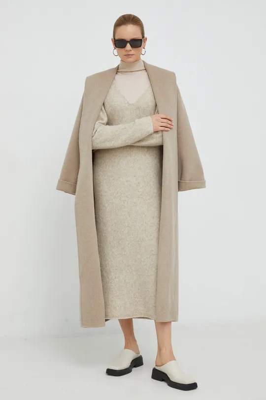 By Malene Birger cappotto in lana Trullem beige