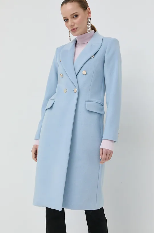 μπλε Μάλλινο παλτό Liu Jo Γυναικεία