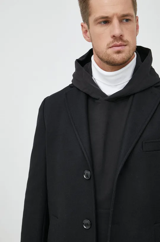 čierna Vlnený kabát Liu Jo